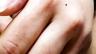 Amateur Japanese Girl Masturbates Her Huge Clit With Fingers
