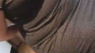 Mature Granny Solo Show In Fishnets
