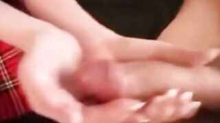 Amateur Handjob Compilation: Licking Every Drop of Cum From Open Palm