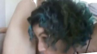 Amateur Threesome Sucking Hard! Orgasmic Cumshot on Tits