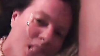 Mature Amateur Swallows Young Guy's Cum on Spring Break