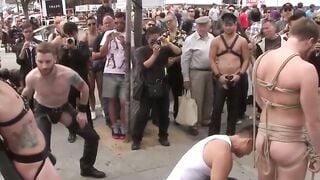 Brian Bonds Public Street Flogging & Gangbang Facial