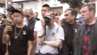 Brian Bonds Public Street Flogging & Gangbang Facial