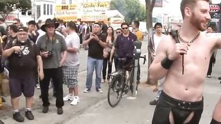 Brian Bonds Public Street Flogging & Gangbang Facial