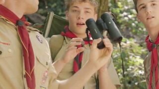 Adam Snow Gangbangs Scout Troop in Uniforms for Outdoor Bareback Anal Sex