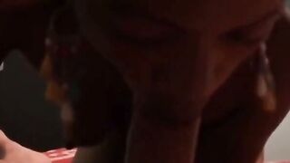Amateur African Sonia Sucks Cock In Interracial Blowjob