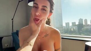 Tattooed Latina Dru Blake Sucks Cock In Sunlit Apartment