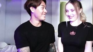 Polly Yangs Amateur Bedroom Fuck With Young Tattooed Guy