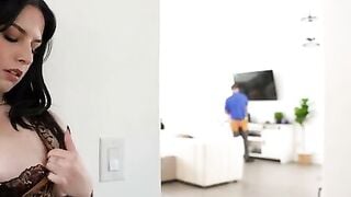 Chanel Camryn Sucks Cock & Rides Tattooed Ex in Kitchen