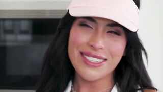 Trans Woman Sucks Cock in Kitchen After Tennis Match