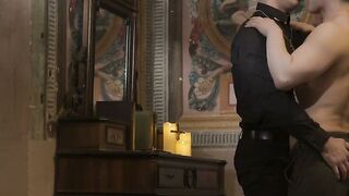 Priest Bastian Karim Bareback Anal with Petite Ruslan Angelo in Church