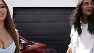 Kazumi Deepthroats Thick Cock Then Gets Butt Fucked In Parking Lot