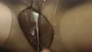 German Amateur Big Natural Tits Covered in Facial Cum
