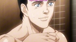 Muscle Bara Fucks Teen Boy Raw in Dirty Washroom with Messy Creampie