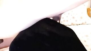 Hairy Nerd Girls Suck Strapon on Webcam