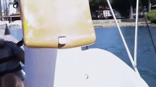 Aria Gagged and Pounded on Swan Boat Picnic