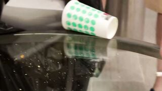 Amateur Teen Sucks Cock & Swallows Cum in Party POV