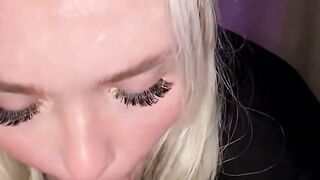 Amateur Blonde Step-Sis Sucks Cock & Takes Ass On Bed