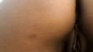 Black Girl Solo Webcam Tease: Tight Pussy & Anal Rubbing