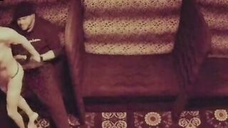 Amateur Strippers Lapdance Guys in Boxers on Couch