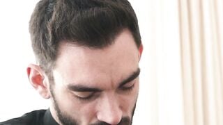 Priest Patrick Fucks Virgin Teen Ass Bareback in Confessional Booth