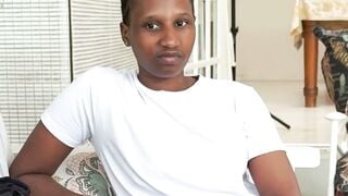 Slim Ebony Teen Oiled and Fucked Raw on Massage Table