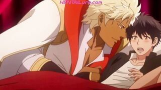Muscular Blonde Prince Rips Bride Gown For Brutal Gay Anime Anal Fuck