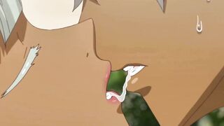 Giant Anime Prince Anal Creampie on Shy Boy in Palace Garden