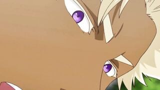 Giant Anime Prince Anal Creampie on Shy Boy in Palace Garden