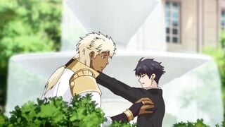 Giant Anime Prince Anal Creampie on Shy Boy in Palace Garden