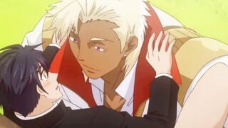 Giant Anime Prince Anal Creampie on Shy Boy in Palace Garden
