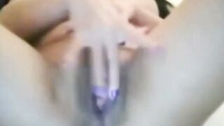 Amateur Asian Girl Sucks Cock With Purple Nails On Webcam