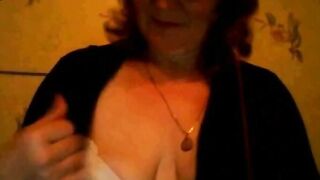 Mature Russian Webcam Irina Shows Off Hard Nipples & Big Tits
