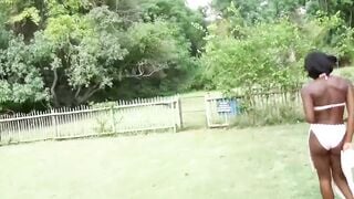 Ebony Girlfriend Modeling Shot Turns Into Raw Tight Pussy Fuck