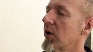 Tattooed Blonde Deepthroats Big German Stepdaddy's Thick Cock In Living Room