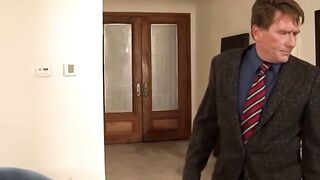 Tattooed Blonde Deepthroats Big German Stepdaddy's Thick Cock In Living Room