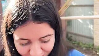 Amateur MILF Assfucked In Gazebo With Heavy Cum Dump