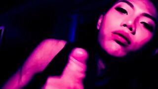 Asian Ladyboy Venus Deepthroats Big White Dick In POV Blowjob