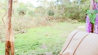 Blonde Shemale Bareback Outdoor Doggystyle Anal Fuck