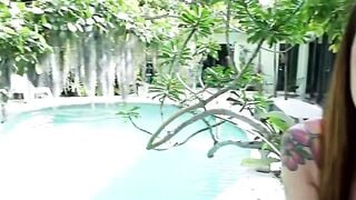 Chanel Brooks Sucks Cock & Takes Big Ass Anal in Tropical Vacation Foursome