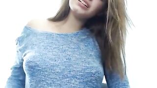 Pretty Webcam Girl Squirts While Rubbing Her Pussy