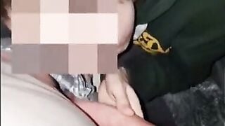 Skinny Amateur Slut Deepthroats Big Fat Cock While Slapping Her Face