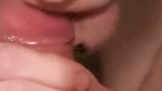 Amateur Secretary Sucks Cock Deepthroat And Swallows Cum On Webcam