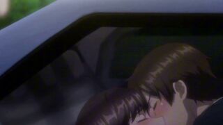 Office Suit MILF Stripped & Fucked in Car Seat Hentai