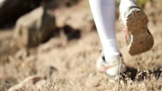 Putri Cinta Hikes Naked Flashing Big Boobs And Tight Asian Ass Outdoors
