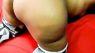 Amateur Latina Morena Shows Off Her Huge Mexican Ass at Home