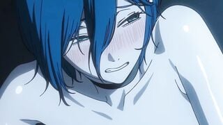 Blue-Haired Anime Babe Takes Monster Cock Deep in Rough Hentai Scene