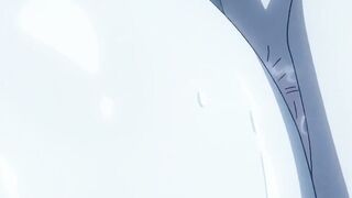 Blue-Haired Anime Babe Takes Monster Cock Deep in Rough Hentai Scene