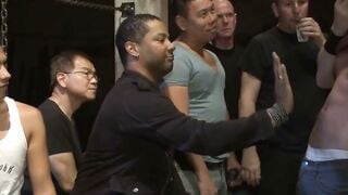 Jordan Foster Blindfolded Gangbang: Collared Oral Anal Pounding & Cum Face