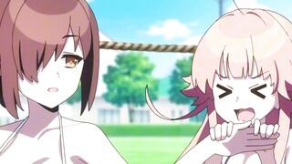 Athletic Anime Girl Rides Big Cock Raw In Front Of Crowd